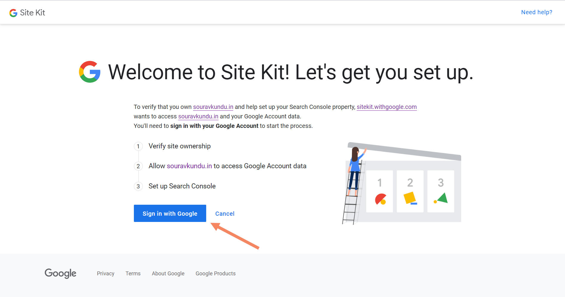 So verknüpfen Sie Google Site Kit und Suchkonsole 1