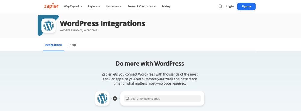 Zapier WordPress-Integration