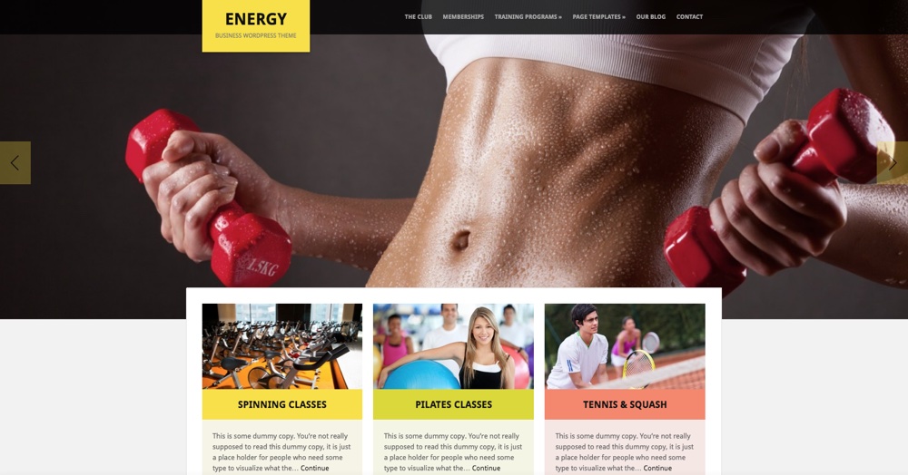 Energie-Gym-WordPress-Theme