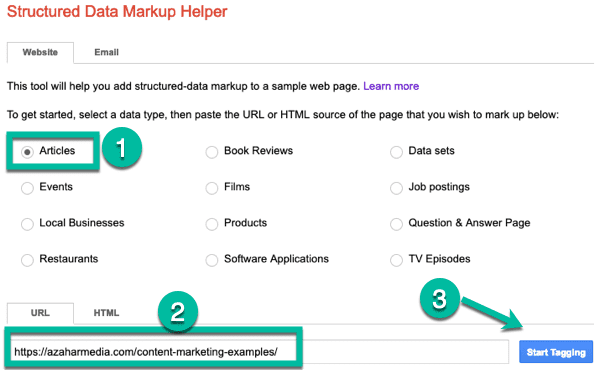 Markup-Helfer für strukturierte Daten 2
