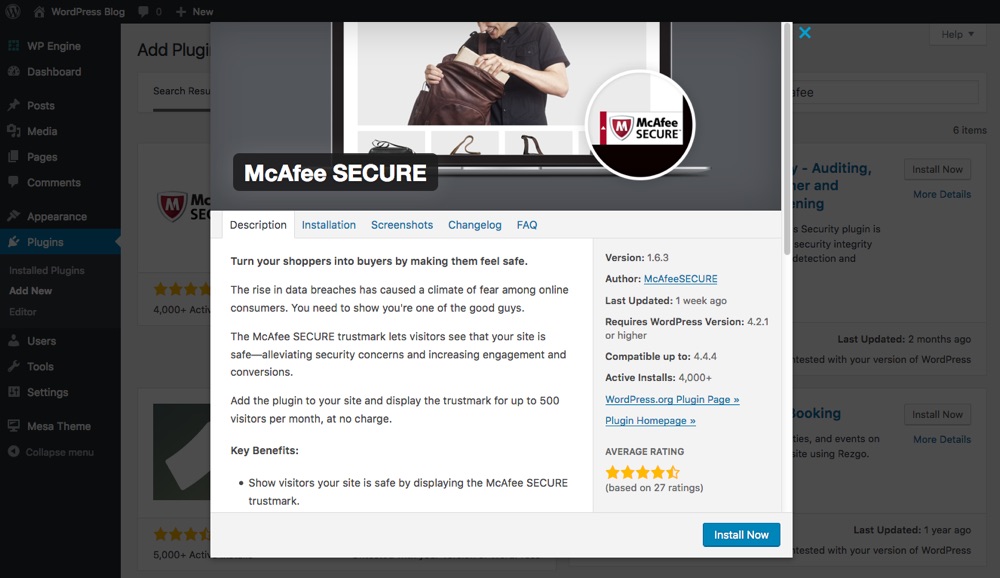 McAfee SECURE-Plugin-Installation