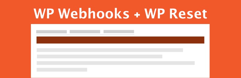 WP Webhooks WP WordPress-Plugin zurücksetzen