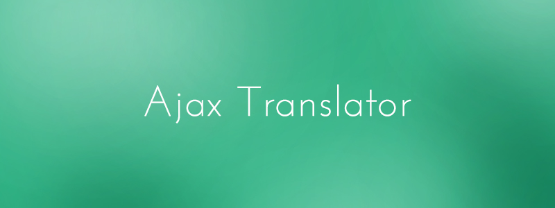 Ajax Translator Revolution DropDown WP-Plugin