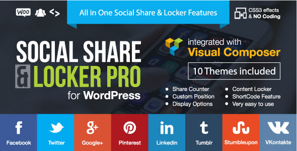 Social Share & Locker Pro WordPress-Plugin
