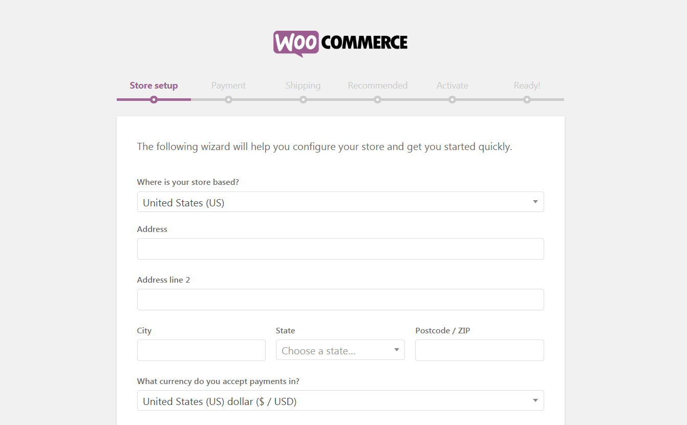 WooCommerce-Setup-Assistent