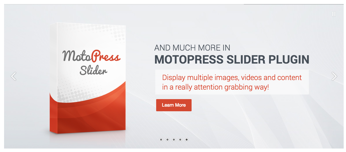 Beispiel für einen MotoPress-Slider