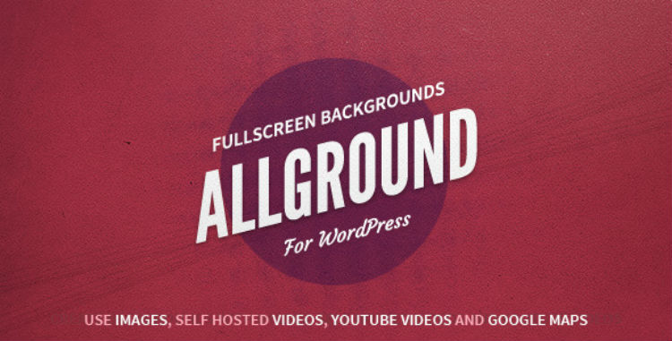 Allground: Vollbild-Hintergründe für WordPress
