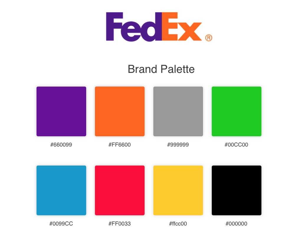 Markenpaletten FedEx Beispiel