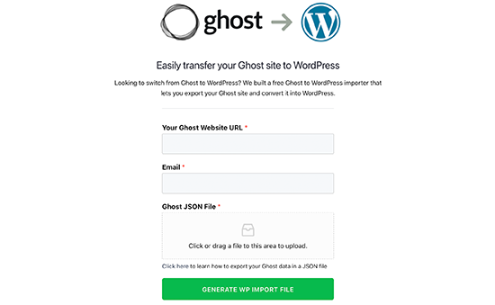 Ghost zu WordPress-Migrationstool