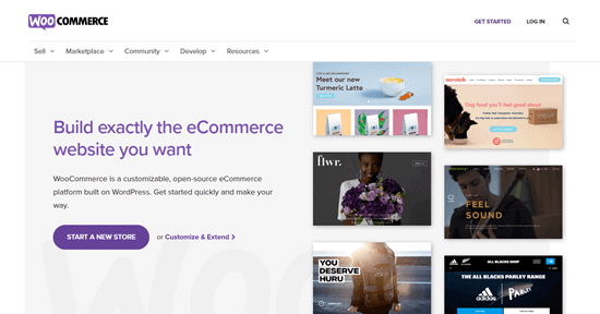 Die WooCommerce-Website