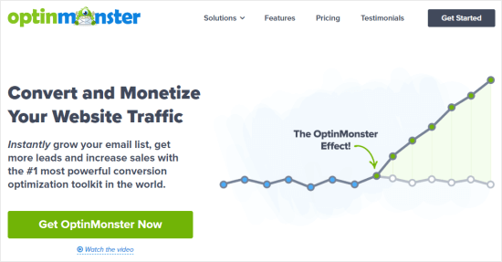 Die OptinMonster-Website