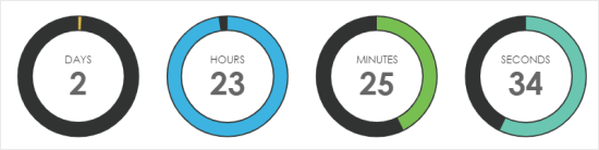 Ein Beispiel-Timer, der mit Countdown Timer Ultimate erstellt wurde