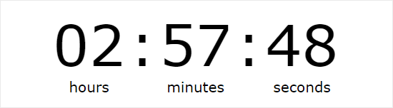Ein Beispiel-Timer, der mit dem Evergreen Countdown-Timer erstellt wurde