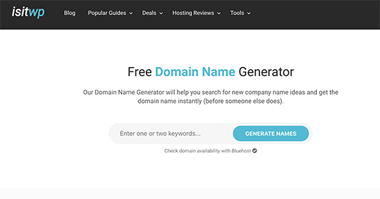 IsItWP Domain-Generator