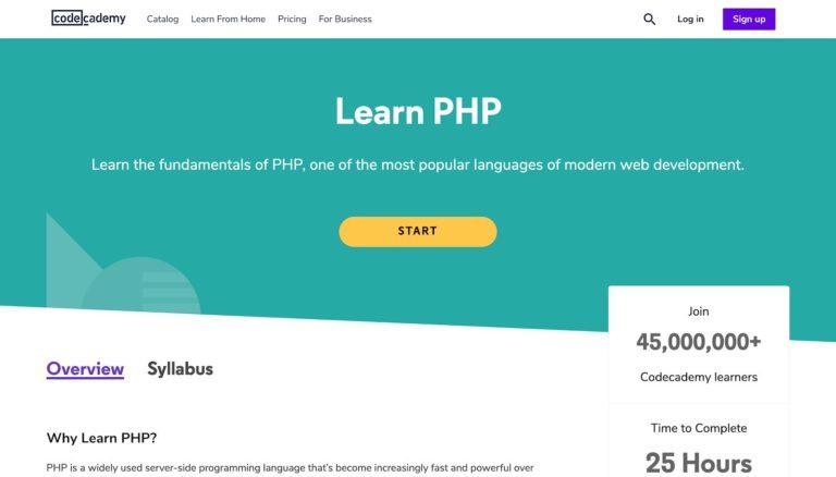 Lernen Sie die PHP-Codecademy