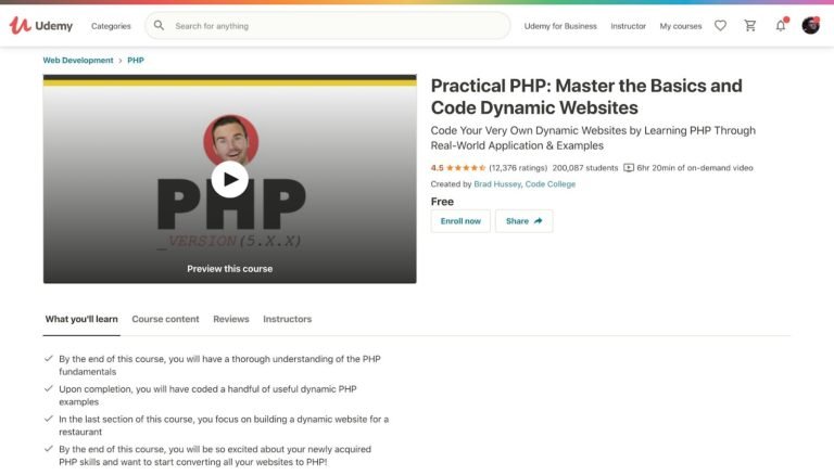 Praktisches PHP Udemy