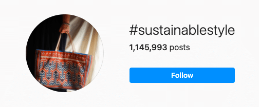 So finden Sie Instagram-Follower: Hashtag-Seite im nachhaltigen Stil auf Instagram