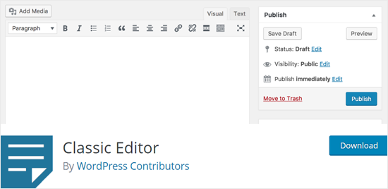 Classic Editor WordPress-Plugin