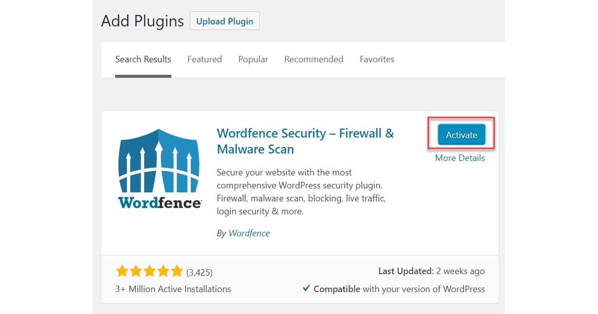 So installieren Sie ein WordPress-Plugin - Wordfence