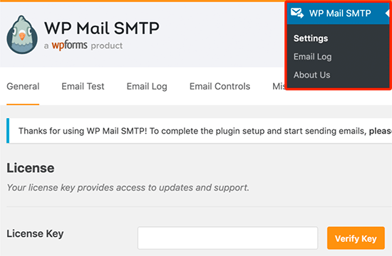 WP Mail SMTP-Lizenzschlüssel