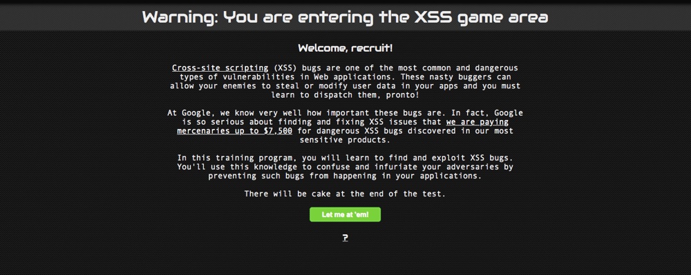 XSS-Google-Spiel