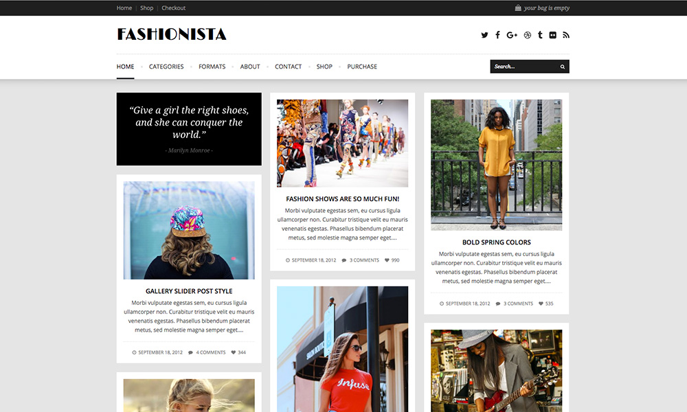 Fashionista WordPress-Theme