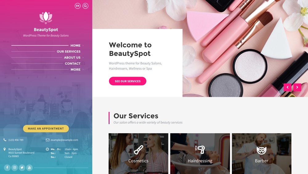 BeautySpot - WordPress-Theme