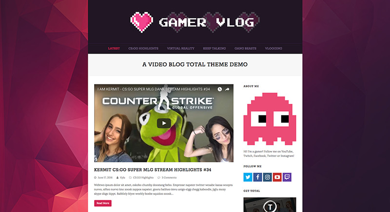 Gamer-Vlog von Total WordPress