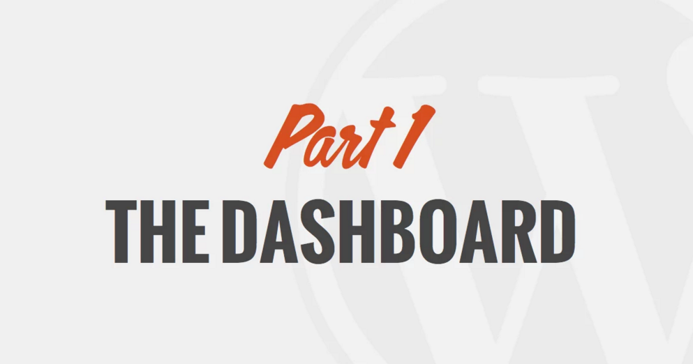 WP101: Das WordPress-Dashboard