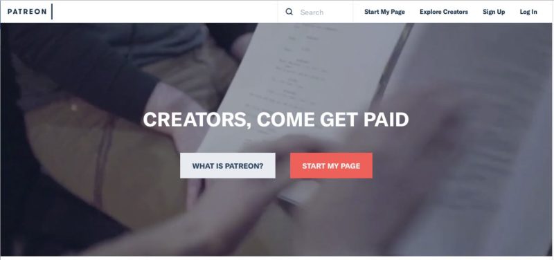 Patreon finanziert Ihre Website mit Crowdfunding