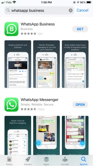 Laden Sie die WhatsApp-Business-App herunter
