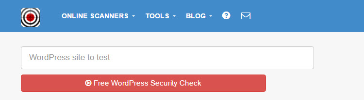 WordPress Sicherheitsscan