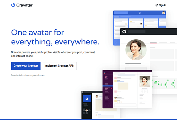 Gravatar-Homepage