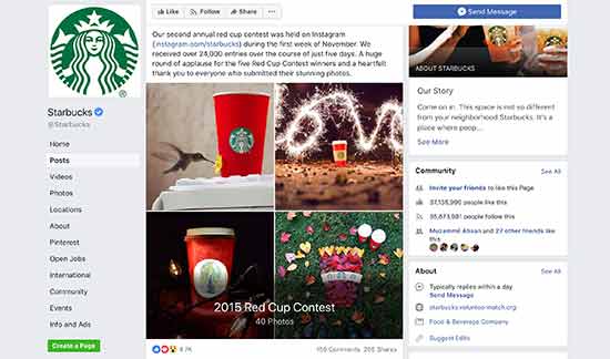 Starbucks-Facebook-Wettbewerb