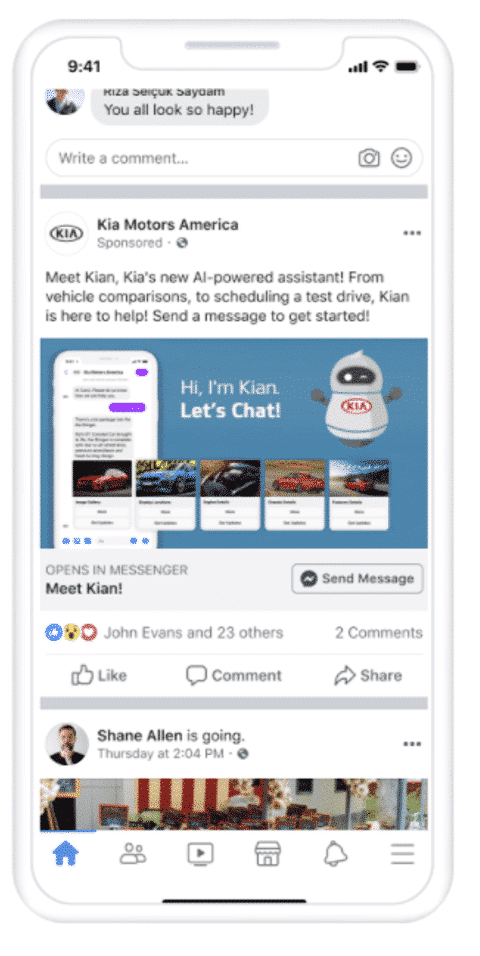 Kia Motors America virtueller Assistent-Chatbot