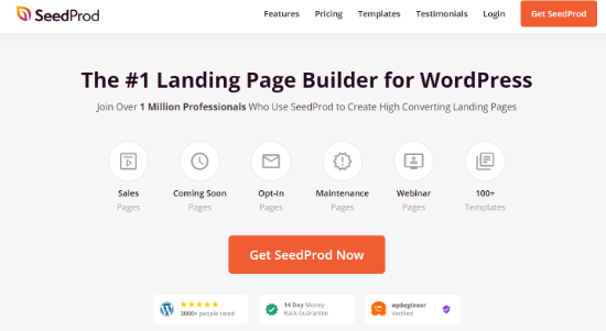 Seedprod bester Landing Page Builder für WordPress