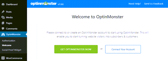 Verbinden Sie OptinMonster mit Ihrer WordPress-Site