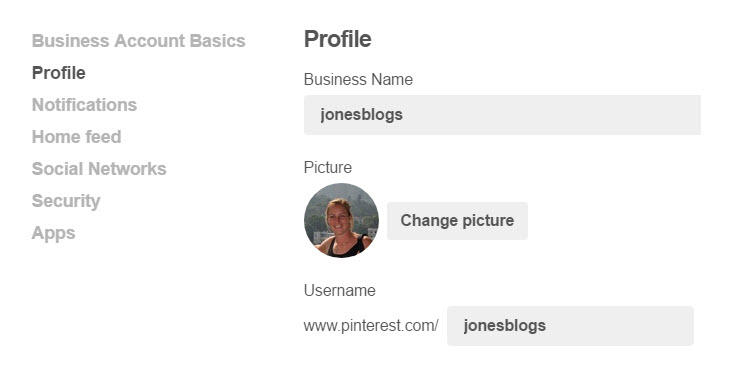 Pinterest-Profil