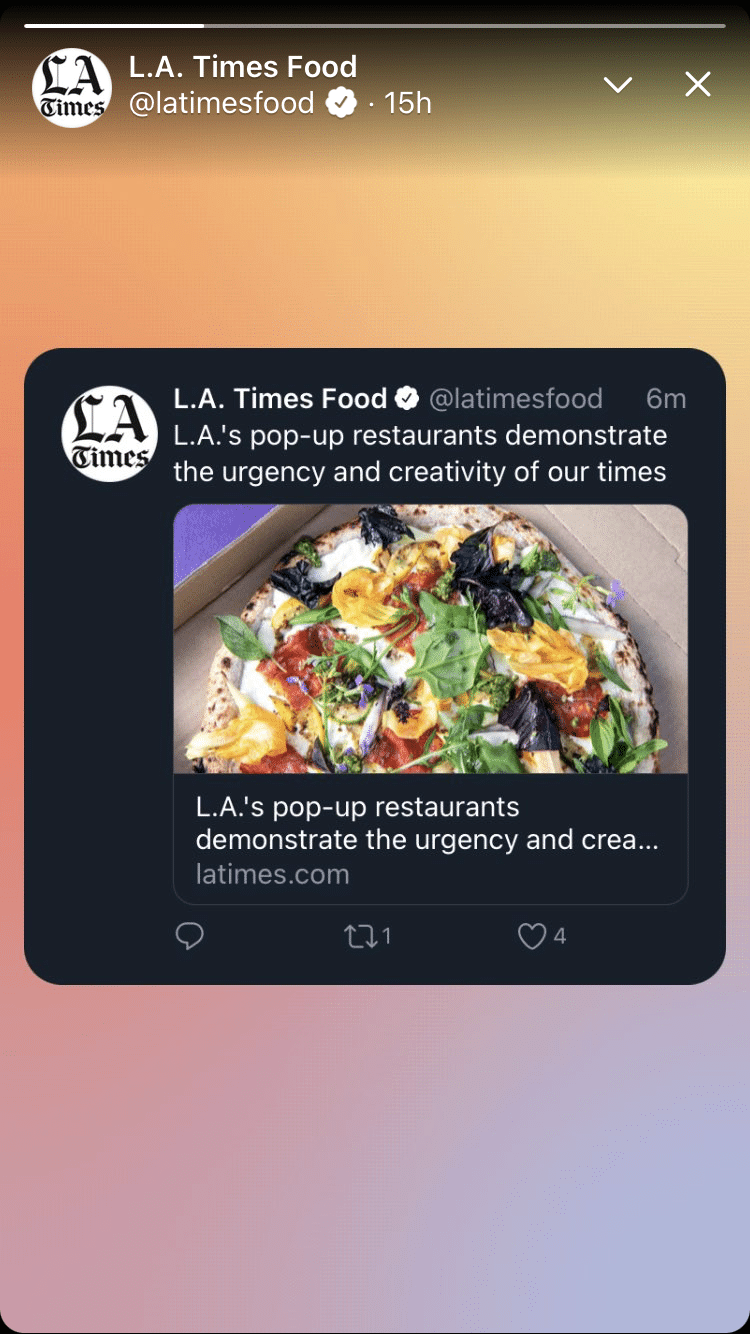 LA Times teilt Tweets über Flotten