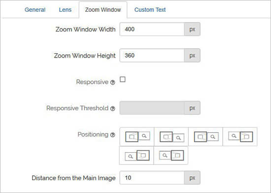 Zoom-Fensterkonfiguration