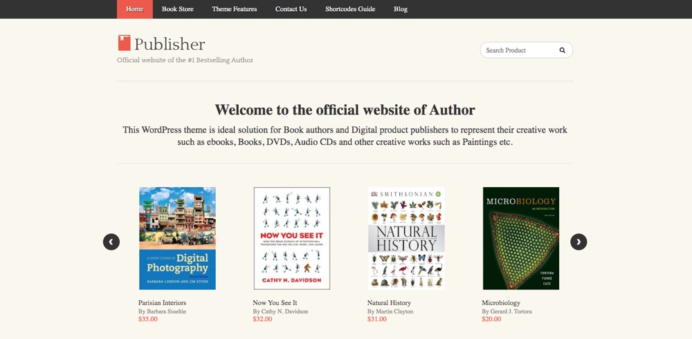 Herausgeber E-Book & Digital Goods Store WordPress Theme