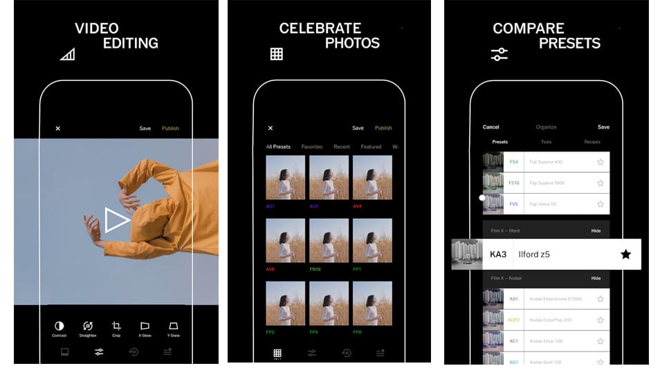 Instagram-Geschichten-Apps vsco