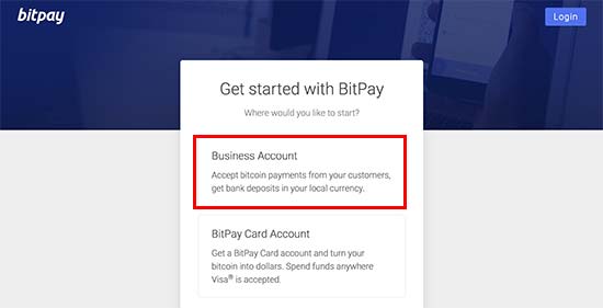 BitPay-Geschäft