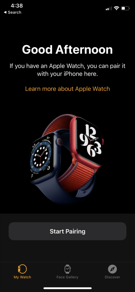Apple Watch koppeln Kopplung starten