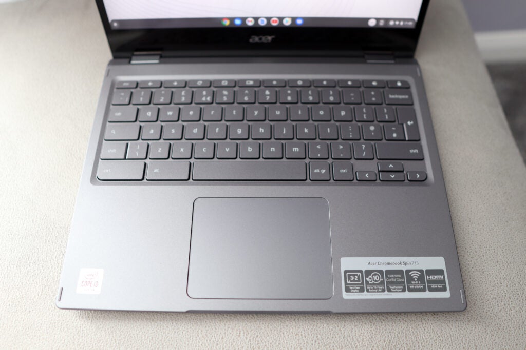 Acer Chromebook Spin 713 Tastatur und Trackpad