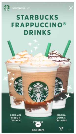 Starbucks-Instagram-Geschichte