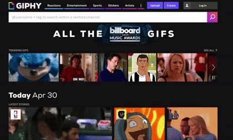 giphy-Homepage 