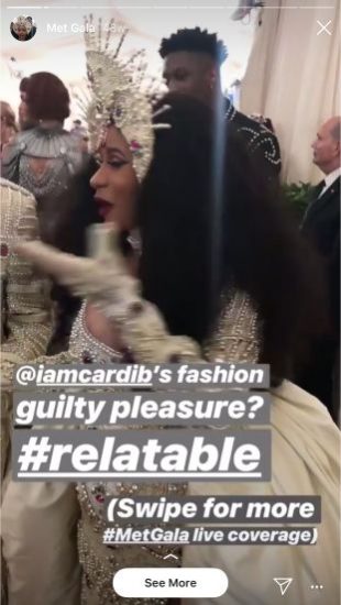 Vogue Instagram Story für die Met Gala