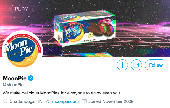 Twitter-Bio für Moonpie
