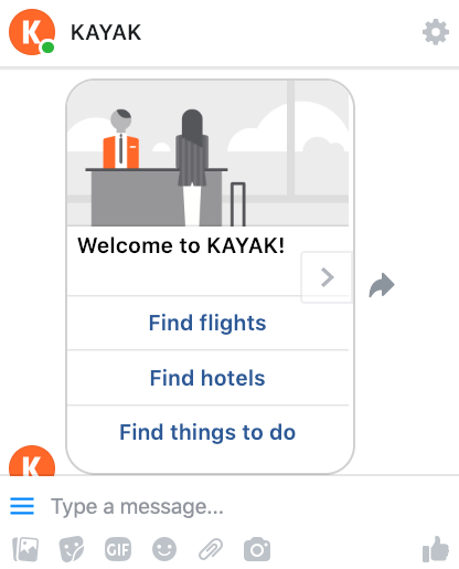 KAYAK Messenger-App